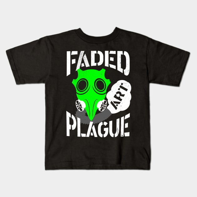 Faded Plague Art Kids T-Shirt by DoubleAron23